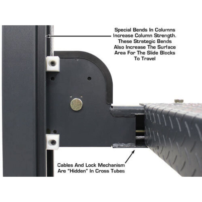 Atlas PREMIUM 408SL 4 Post Lift + RJ35 Sliding Jacks Combo