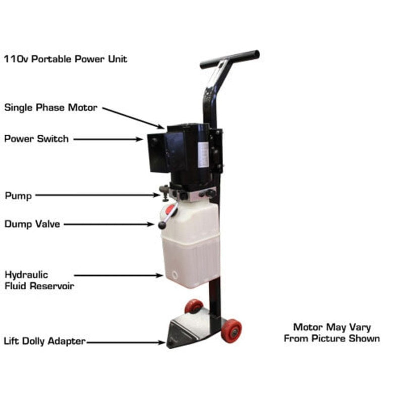 Atlas LR06 6,000 lb Portable Low Rise Lift