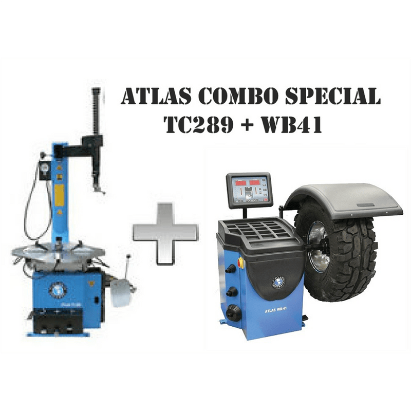 Atlas TC289 Tire Changer + WB41 Wheel Balancer Combo Package