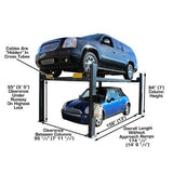 Atlas PREMIUM 408SL 4 Post Lift + RJ35 Sliding Jacks Combo