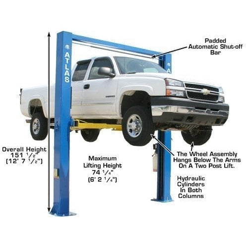 Atlas OHX10000X 10,000 lb Extra Tall 2-Post Lift