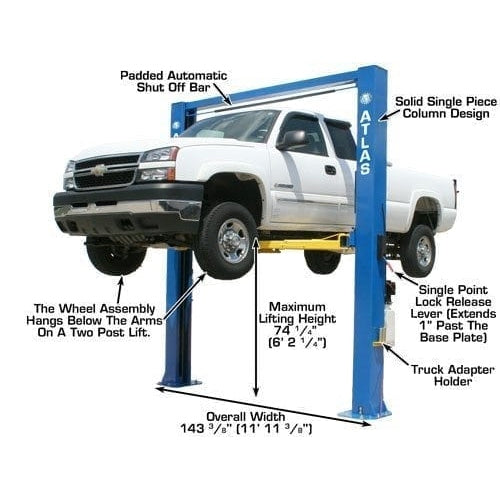 Atlas OHX10000X 10,000 lb Extra Tall 2-Post Lift