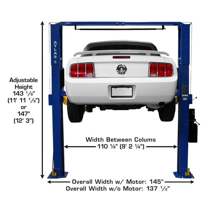 Atlas PV10PX 10,000 lb Overhead 2-Post Lift