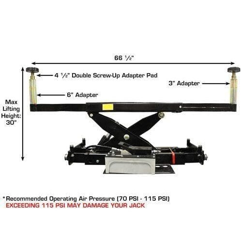 Atlas 414 14,000 LB 4-Post Lift + RJ8 Jacks Combo