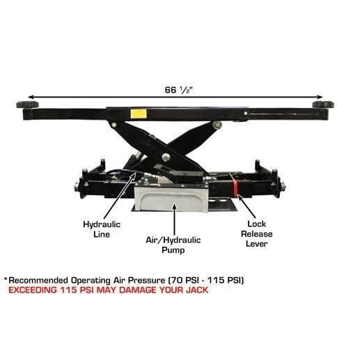 Atlas PX16A Scissor Alignment Lift and RJ8 Rolling Jack Combo