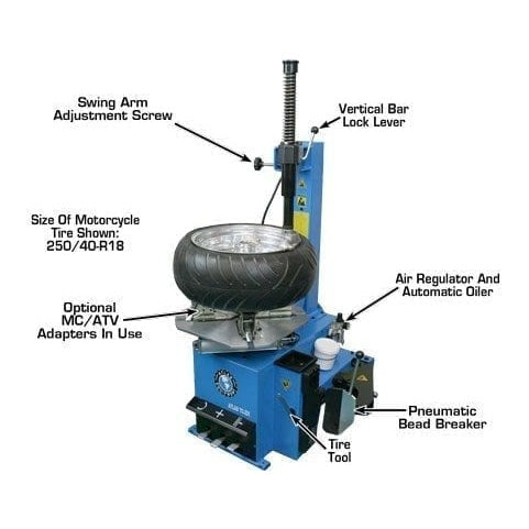 Atlas TC221 Tire Changer + WB11 Economy Wheel Balancer Combo Package