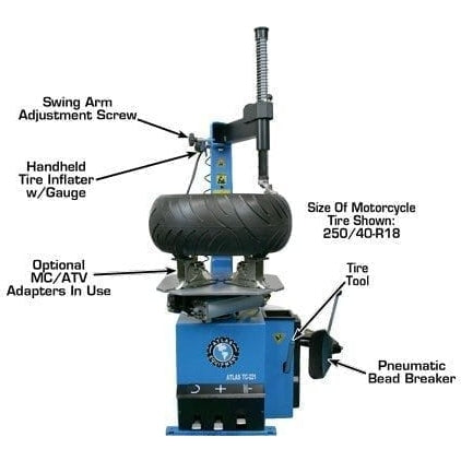 Atlas TC221 Rim-Clamp Tire Changer