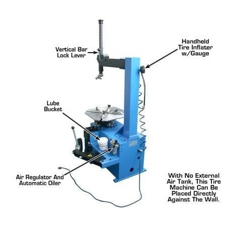 Atlas TC221 Tire Changer + WB11 Economy Wheel Balancer Combo Package