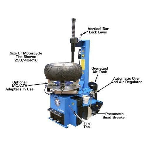 Atlas TC229 Rim-Clamp Tire Changer w/ Beadblaster