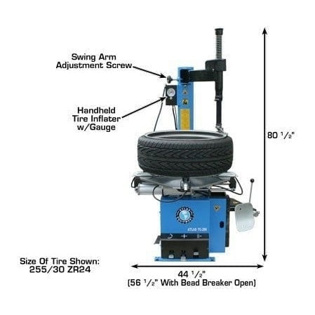 Atlas TC289 Tire Changer + WB11 Deluxe Motorcycle Wheel Balancer Combo Package