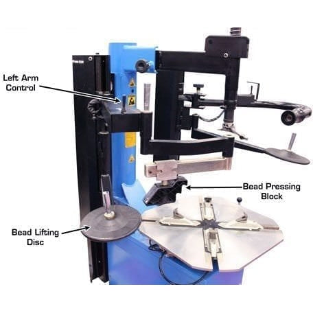 Atlas TC289DAA Extra Large Rim-Clamp Tire Changer w/ Dual Assist Arms