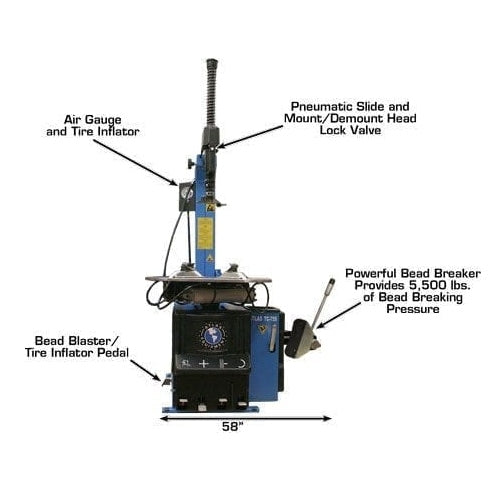 Atlas TC755EZ Tire Changer + WB49-2-PRO Wheel Balancer Combo Package