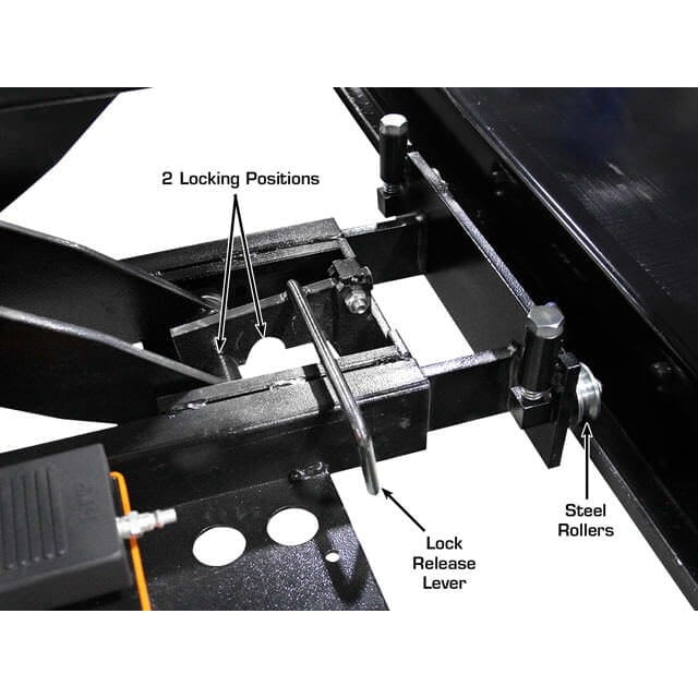 Atlas PREMIUM 408SL 4 Post Lift + RJ35 Sliding Jacks Combo