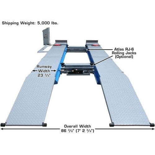 Atlas 12ASL Alignment Scissor Lift and RJ-6 Rolling Jack Combo