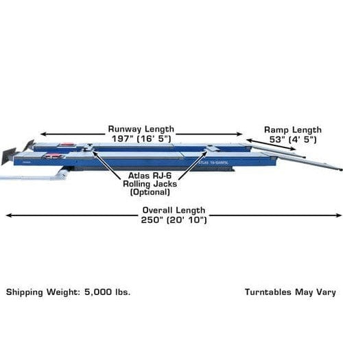 Atlas 12ASL Alignment Scissor Lift and RJ-6 Rolling Jack Combo