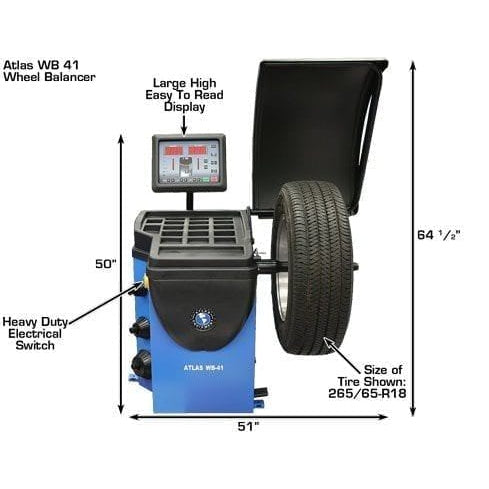 Atlas TC289 Tire Changer + WB41 Wheel Balancer Combo Package