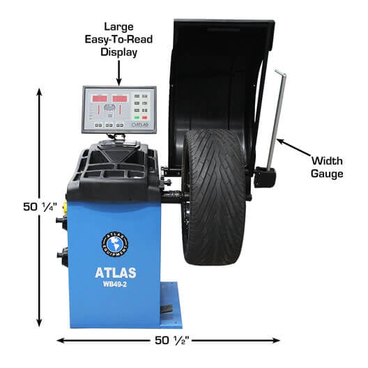 Atlas TC755EZ Tire Changer + WB49-2-PRO Wheel Balancer Combo Package