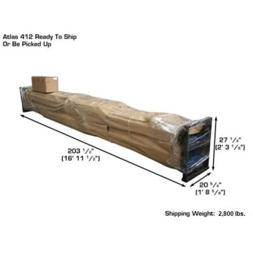 Atlas 412 12,000 lb 4-Post Lift + RJ6 Jacks Combo