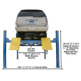 Atlas 412 12,000 lb 4-Post Lift + RJ6 Jacks Combo