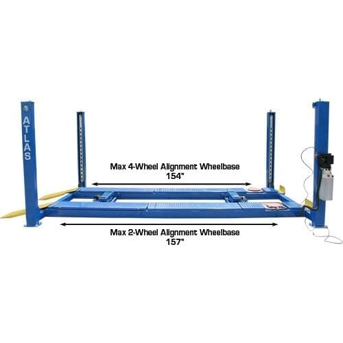 Atlas 412A Alignment 4 Post Lift + RJ6 Rolling Jacks Combo