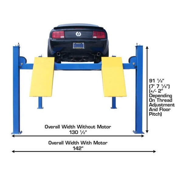 Atlas 414A 14,000 lb 4-Post Alignment Lift