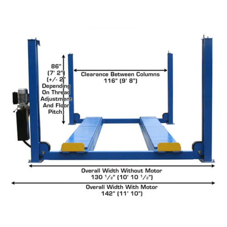 Atlas 414A Alignment Lift + RJ8 Rolling Jacks Combo