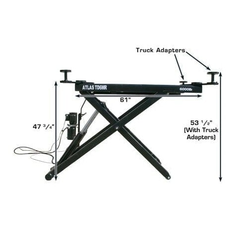 Atlas 6MR 6,000 lb Portable Mid-Rise Lift