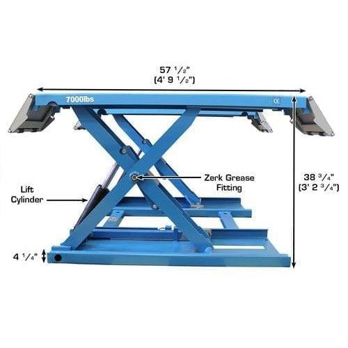 Atlas 7K-Kwik-Bay 7,000 lb Portable Mid-Rise Lift