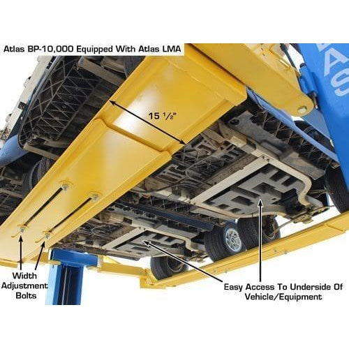 Atlas 9KBPX 9,000 lb Baseplate 2 Post Lift w/ LMA Combo