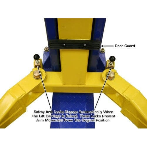 Atlas 9KBPX 9,000 lb Baseplate 2 Post Lift w/ LMA Combo