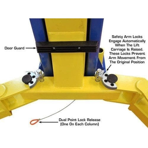 Atlas 9KOHX 9,000 lb Overhead 2-Post Lift