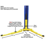 Atlas 9KOHX 9,000 lb Overhead 2-Post Lift w/ LMA Combo