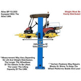 Atlas 9KOHX 9,000 lb Overhead 2-Post Lift w/ LMA Combo