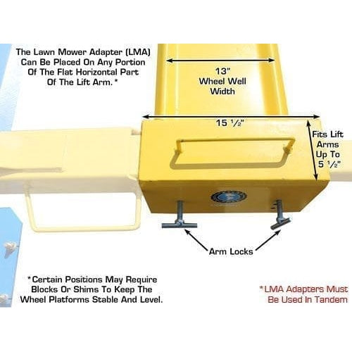 Atlas 9KOHX 9,000 lb Overhead 2-Post Lift w/ LMA Combo