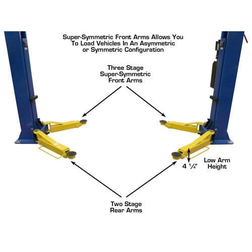 Atlas 9OHSC 2-Post Lift + Lawn Mower Adapter Combo