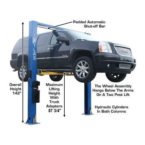 Atlas 9OHSC 9,000 lb Overhead 2-Post Lift