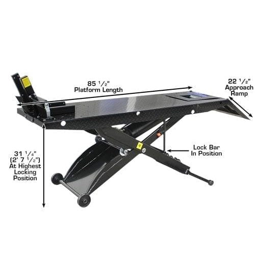 Atlas ACL Motorcycle Lift w/ Roller Plate