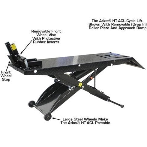 Atlas ACL Motorcycle Lift w/ Roller Plate