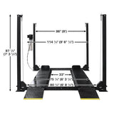 Atlas ALI Certified APEX 8 4 Post Lift + RJ35 Sliding Jacks Combo