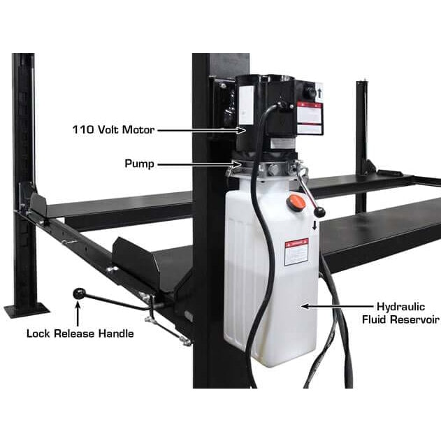 Atlas ALI Certified APEX 8 4 Post Lift + RJ35 Sliding Jacks Combo