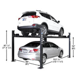 Atlas ALI Certified APEX 8 4 Post Lift + RJ35 Sliding Jacks Combo