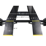 Atlas ALI Certified APEX9 4 Post Lift + RJ6 Rolling Bridge Jacks Combo