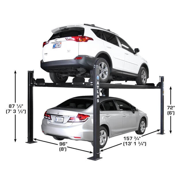 Atlas Apex 8 ALI Certified 8,000 lb 4-Post Lift