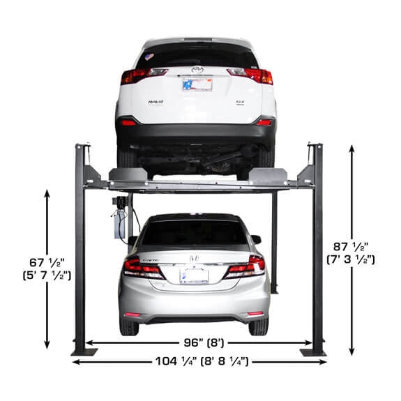 Atlas Apex 8 ALI Certified 8,000 lb 4-Post Lift