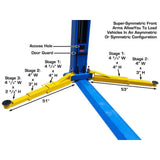 Atlas BP10000X 10,000 lb Baseplate 2 Post Lift