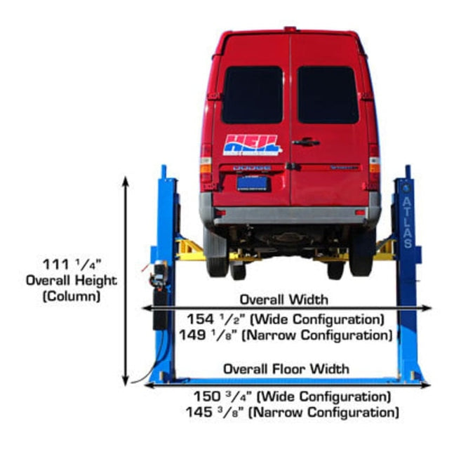 Atlas BP12000X 12,000 lb Baseplate 2 Post Lift