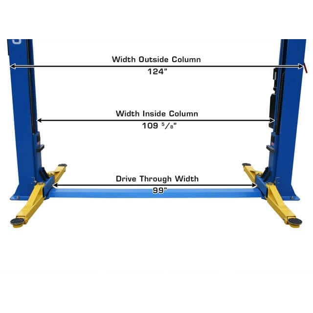 Atlas BP8000 8,000 lb Baseplate 2 Post Lift