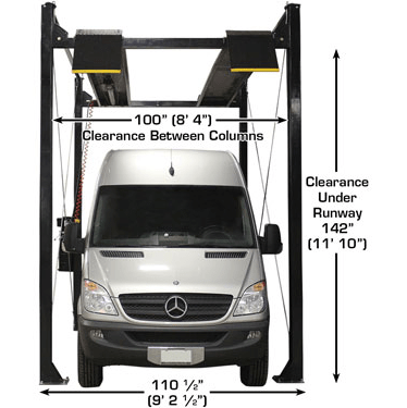 Atlas Garage PRO7000ST 7,000 lb Super Tall 4-Post Lift