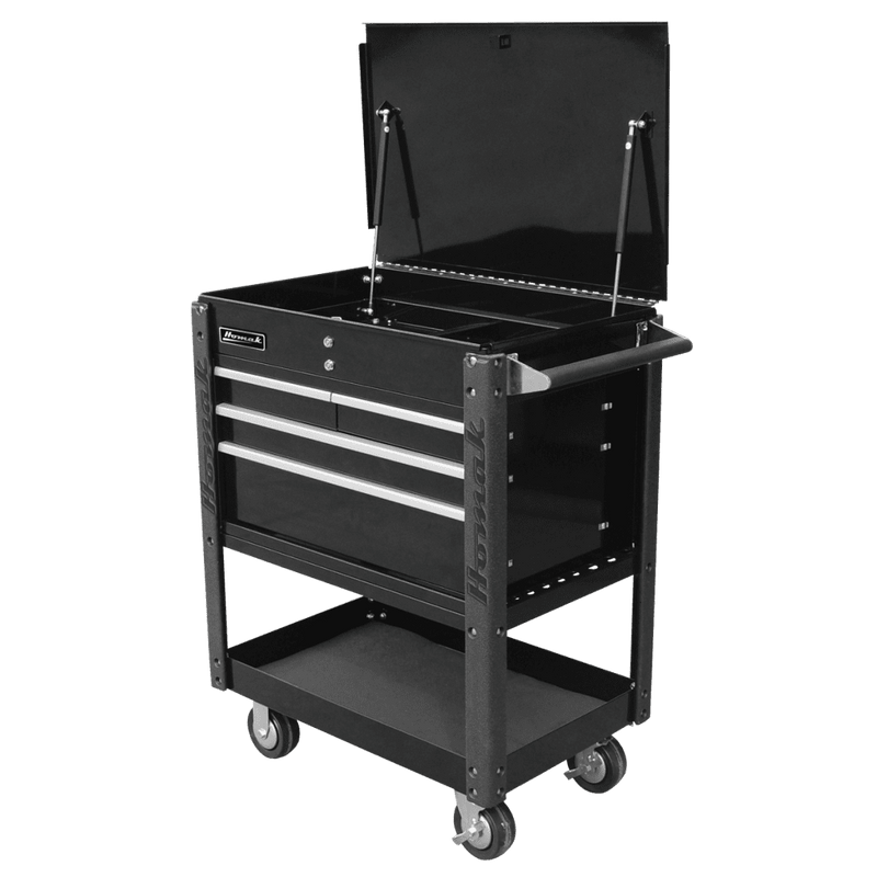 Homak 35" Professional 4 Drawer Service Cart