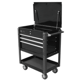 Homak 35" Professional 4 Drawer Service Cart